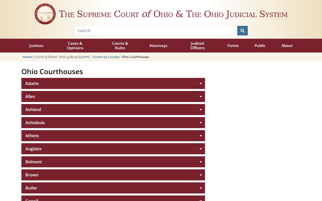 Hancock County court docket historic courthouse