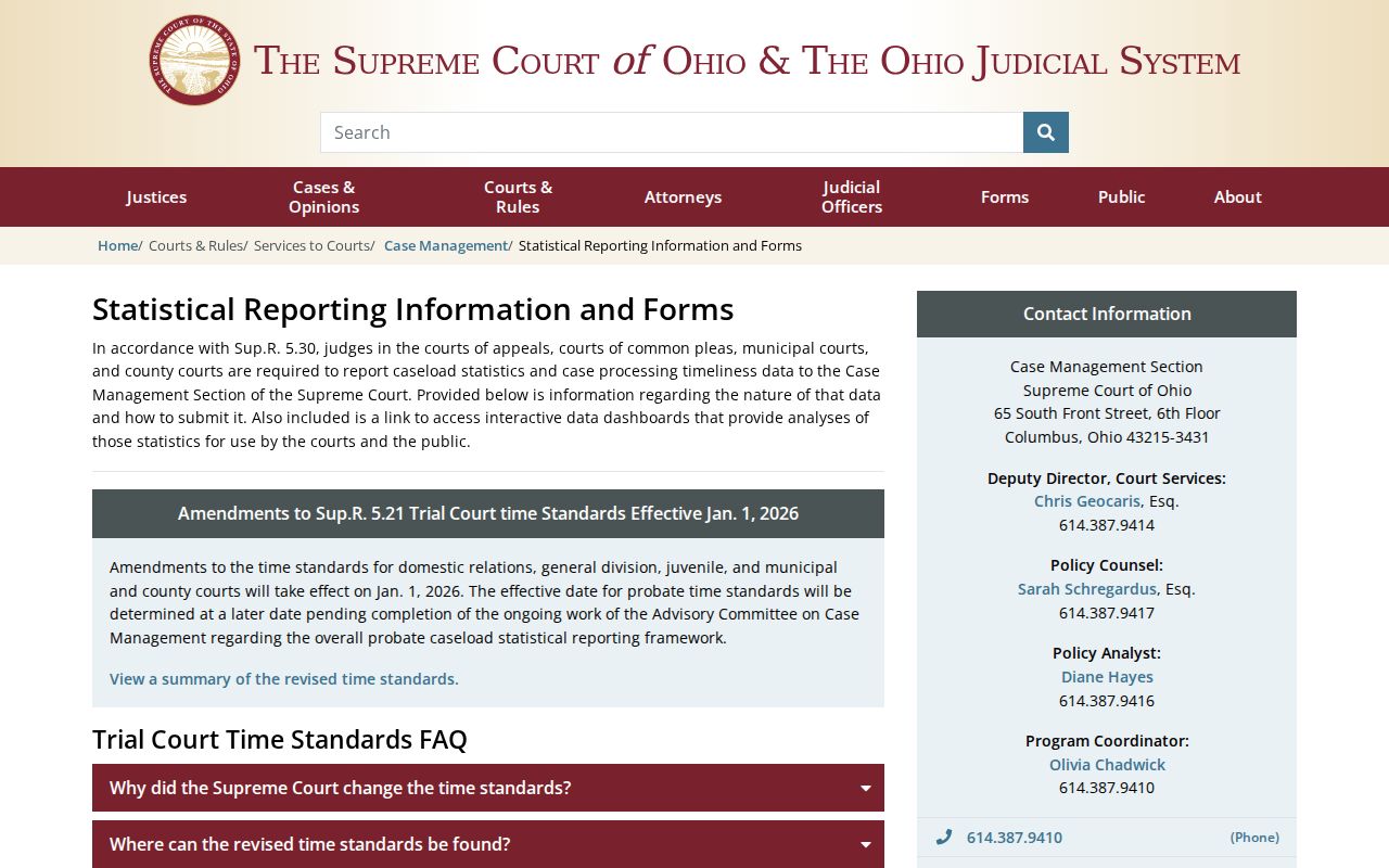 Hancock County court docket Ohio court reporting information