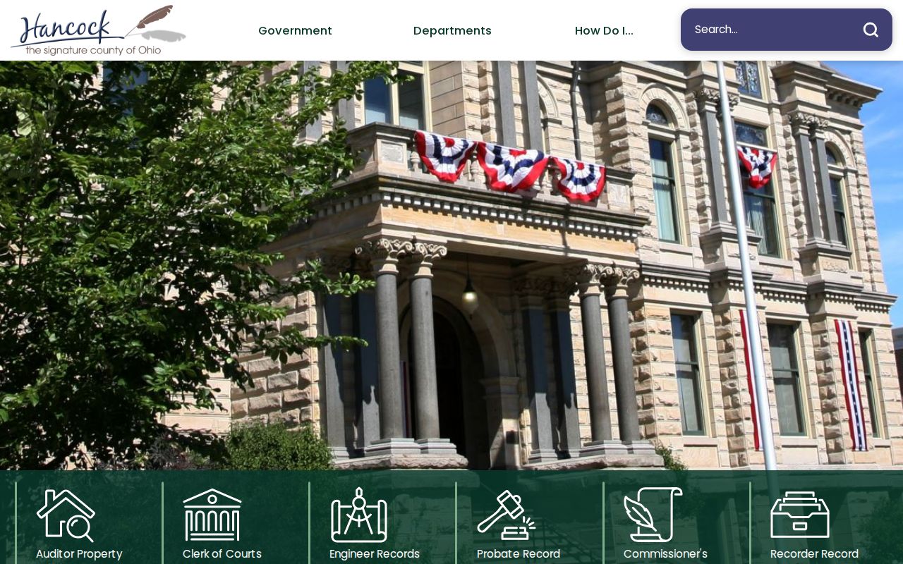 Hancock County court docket official county website
