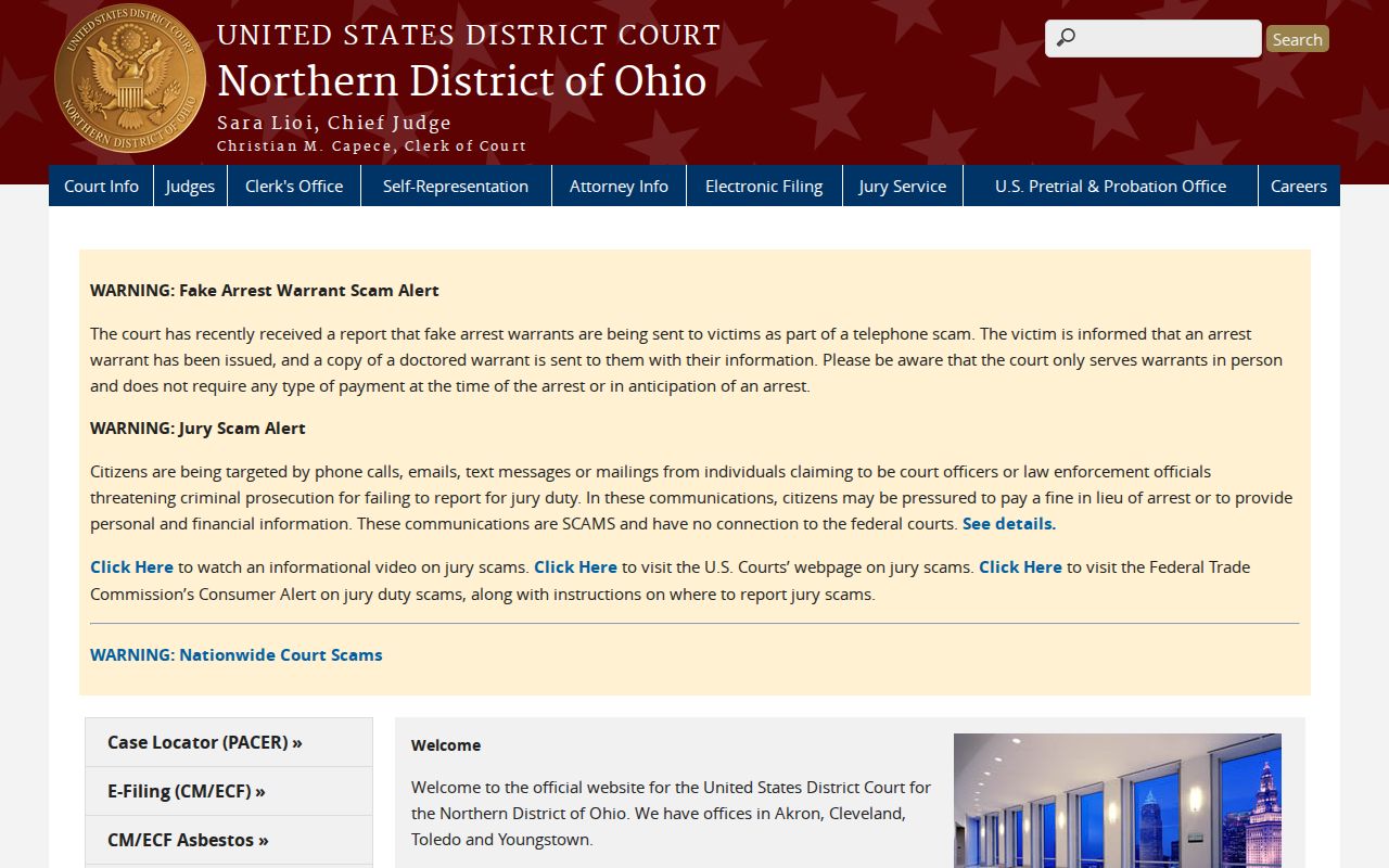 Hancock County court records federal court information source