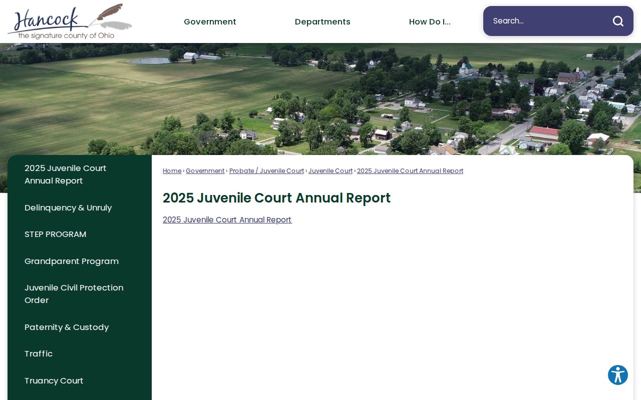Hancock County criminal docket Juvenile Court annual report source